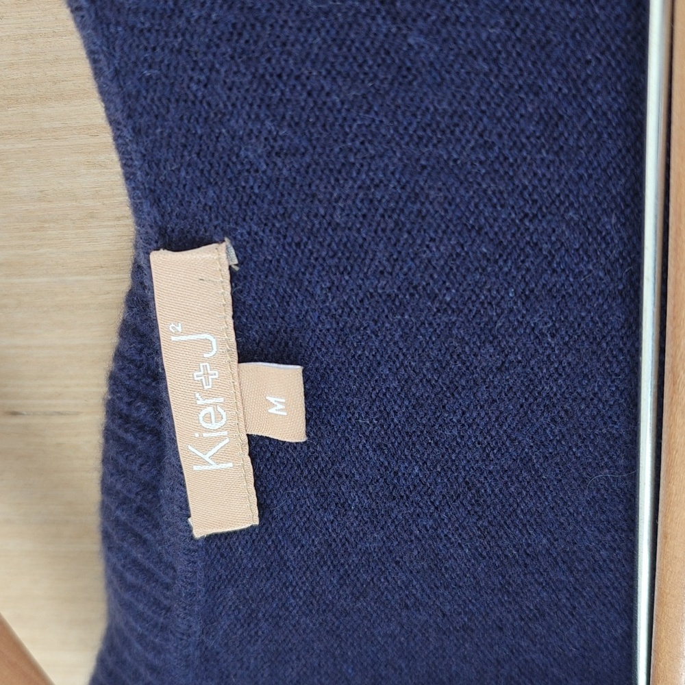 Kier + J 100% Cashmere Ruffled Sweater - Picture 3 of 6